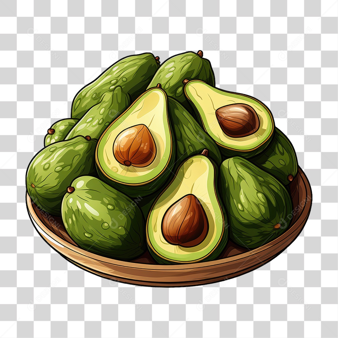 Fruta Abacate PNG Transparente