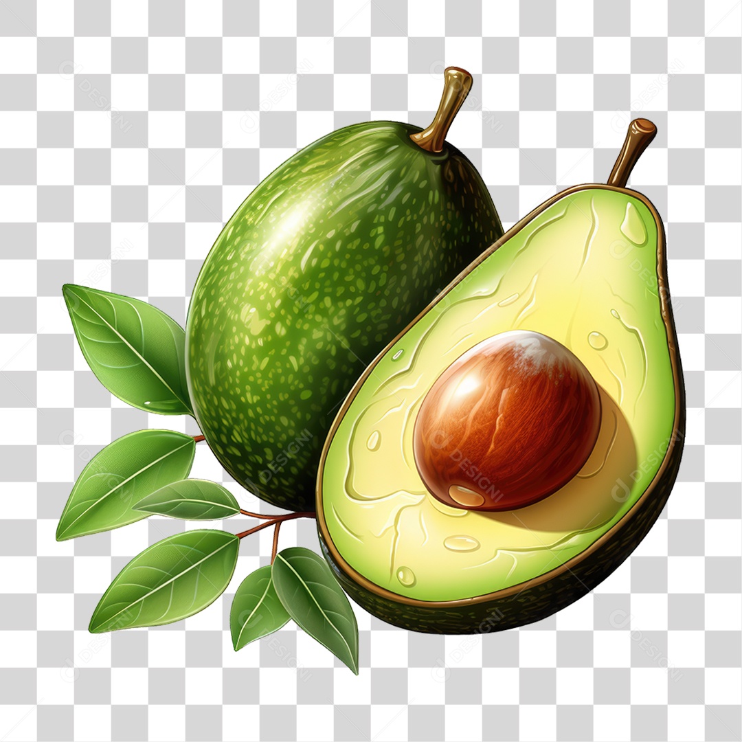 Fruta Abacate PNG Transparente