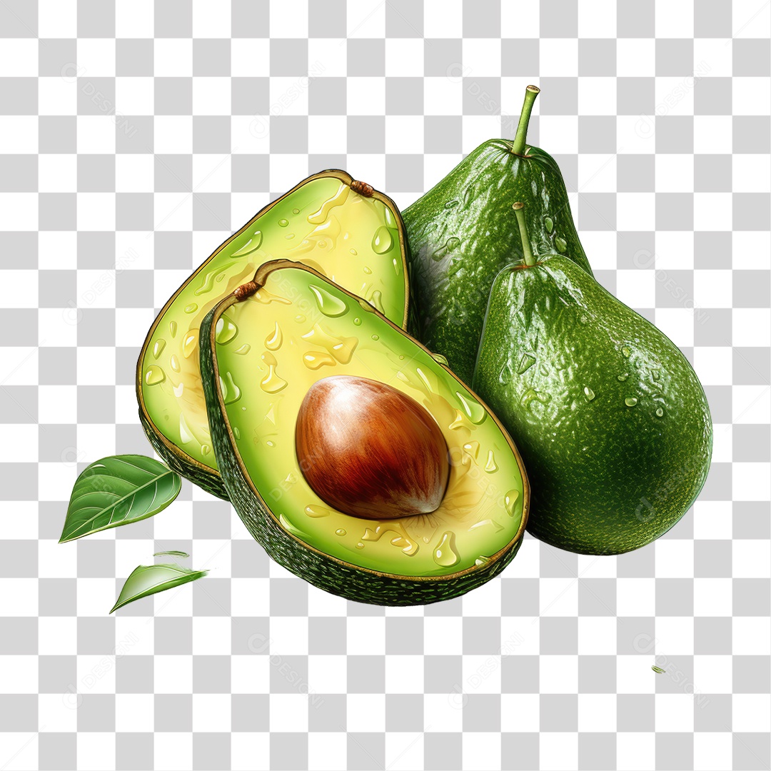 Fruta Abacate PNG Transparente