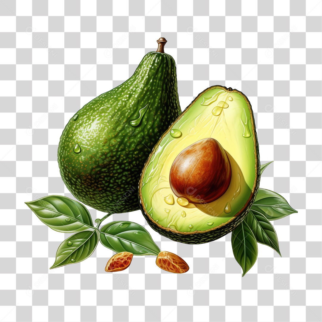 Fruta Abacate PNG Transparente