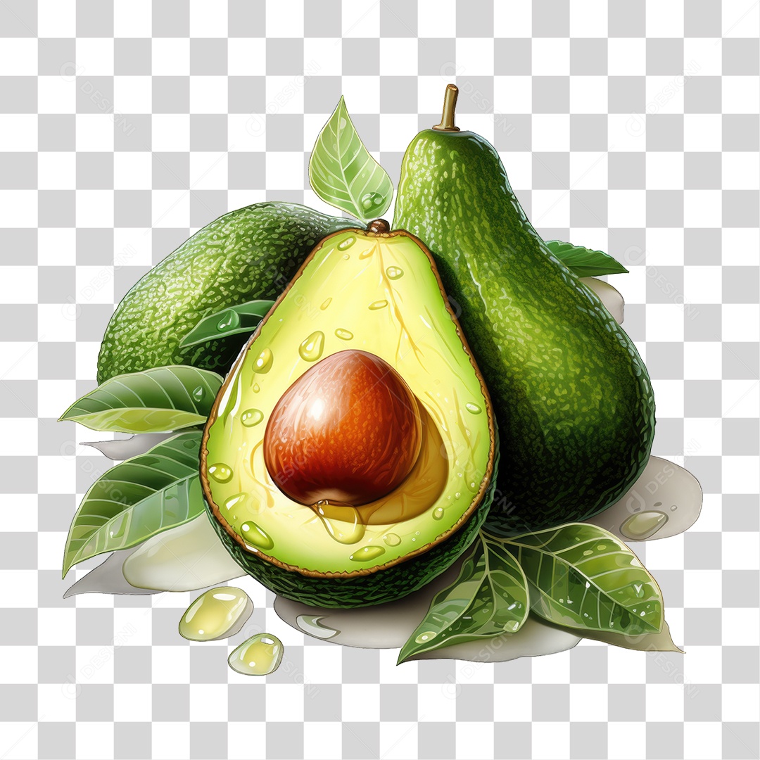 Fruta Abacate PNG Transparente