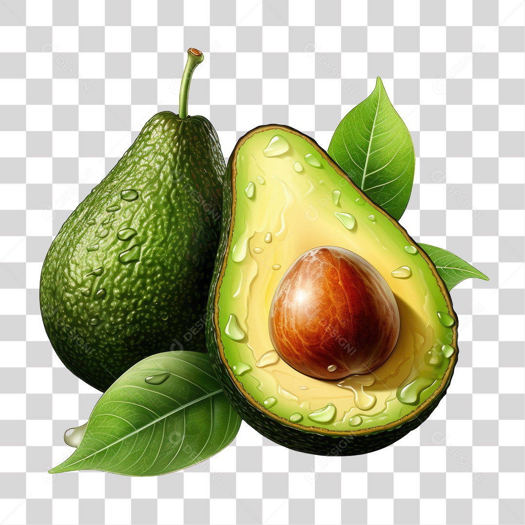 Fruta Abacate PNG Transparente