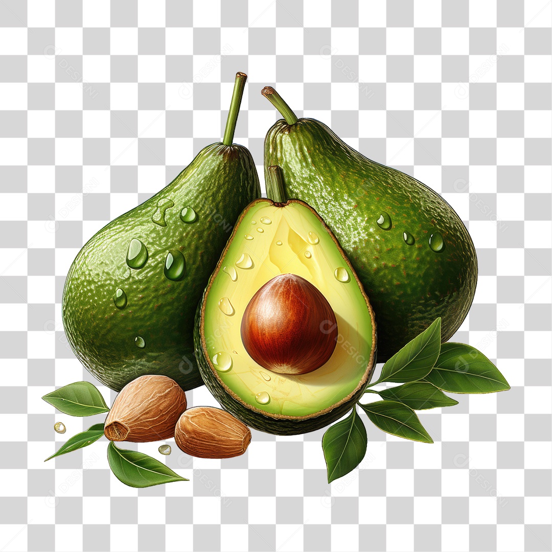 Fruta Abacate PNG Transparente