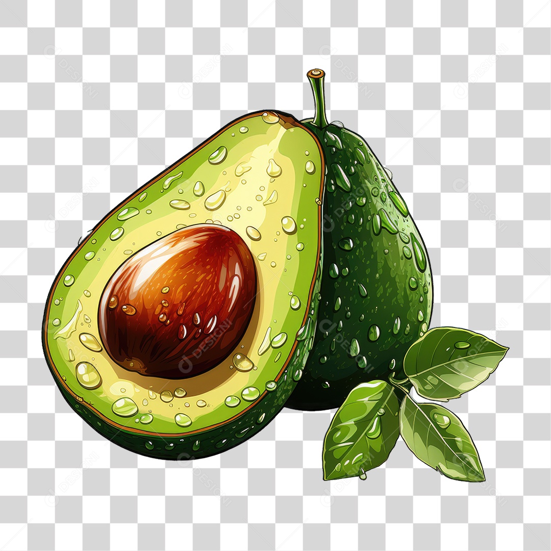 Fruta Abacate PNG Transparente