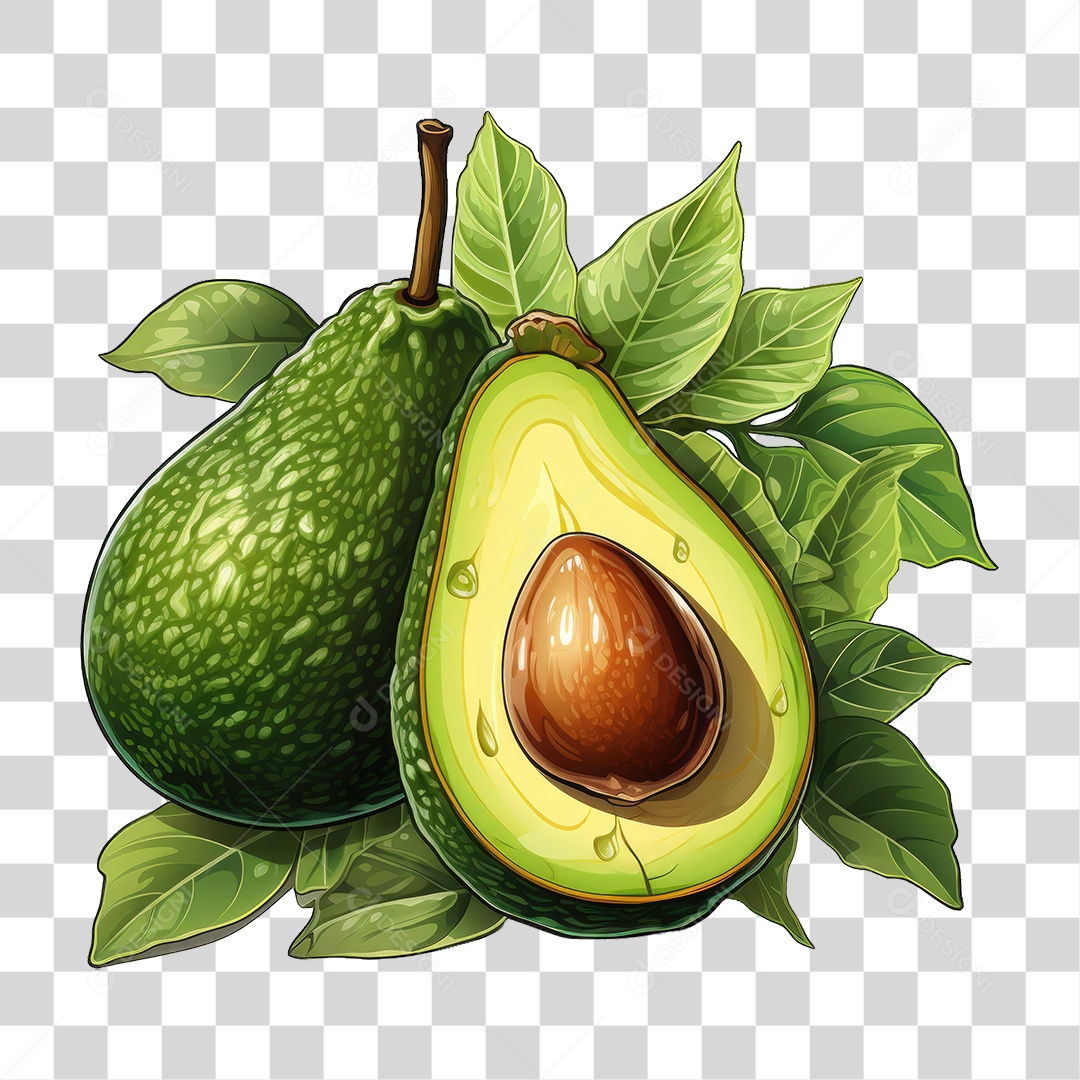 Fruta Abacate PNG Transparente