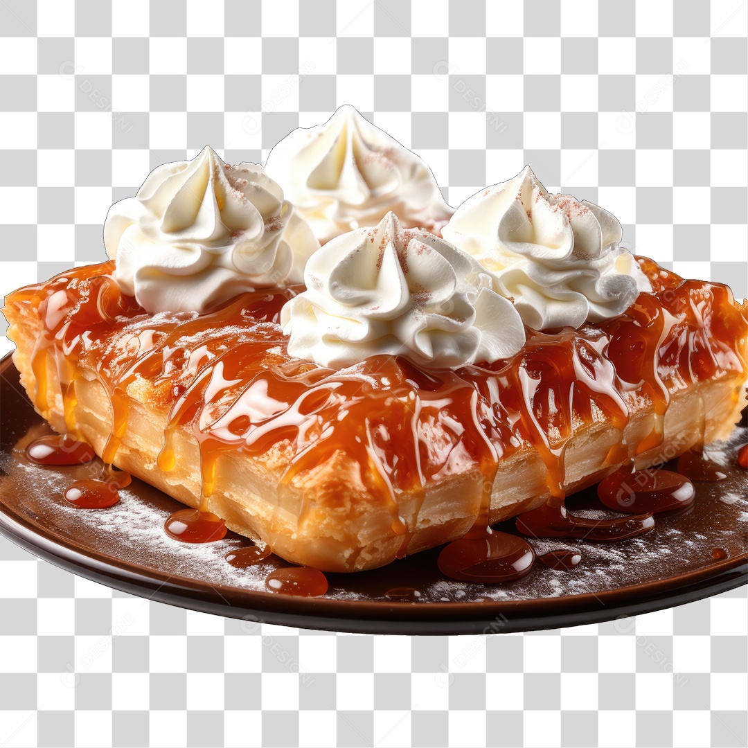 Torta em Bandeja Doces PNG Transparente