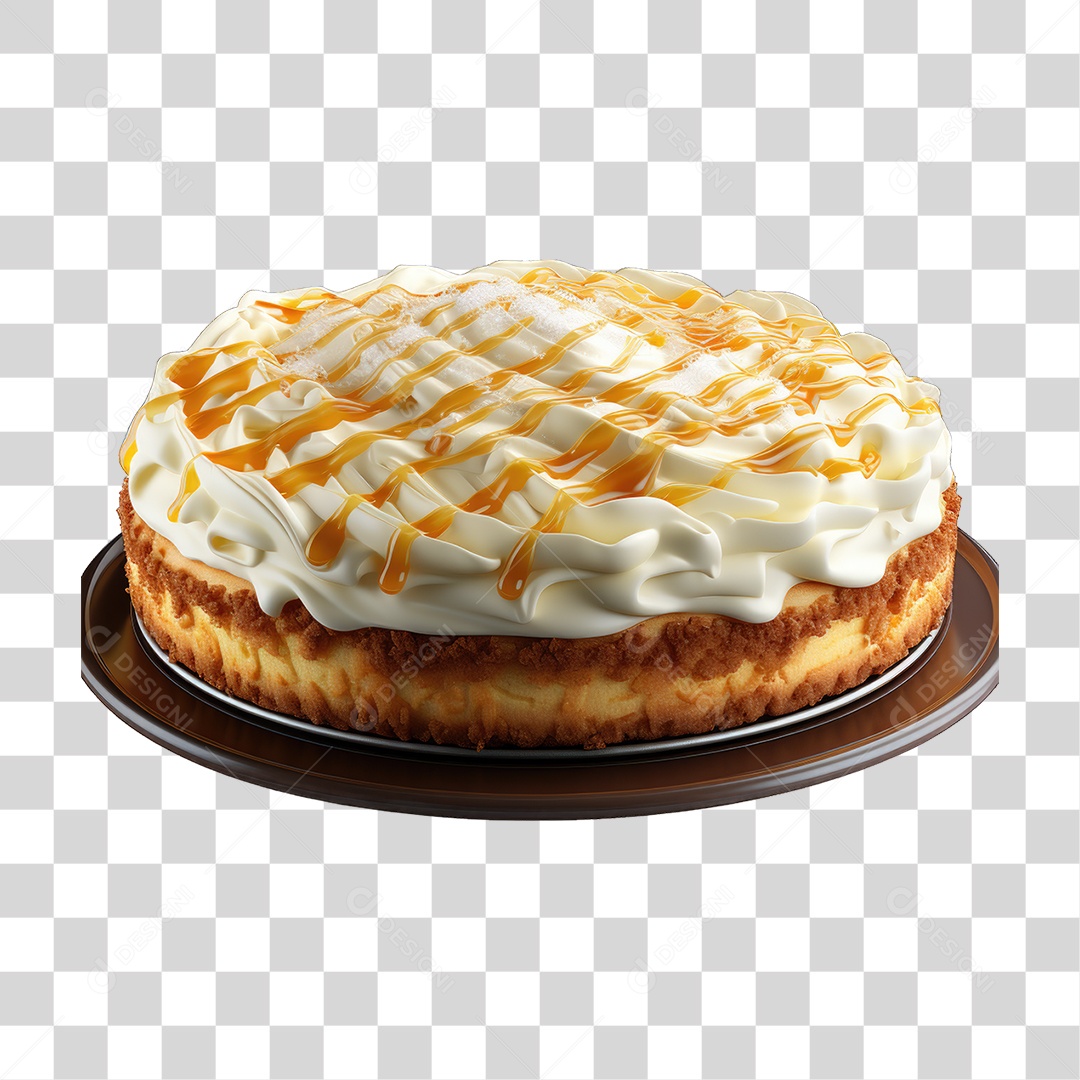 Torta em Bandeja Doces PNG Transparente