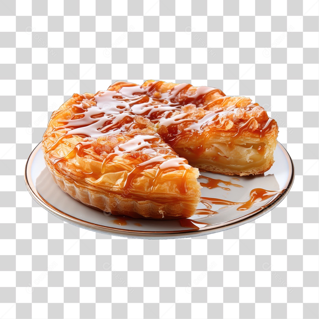 Torta em Bandeja Doces PNG Transparente