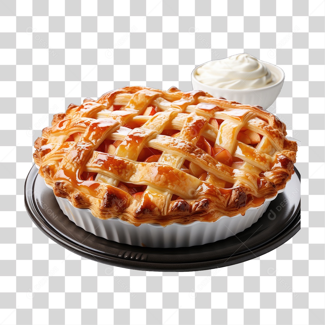 Torta em Bandeja Doces PNG Transparente