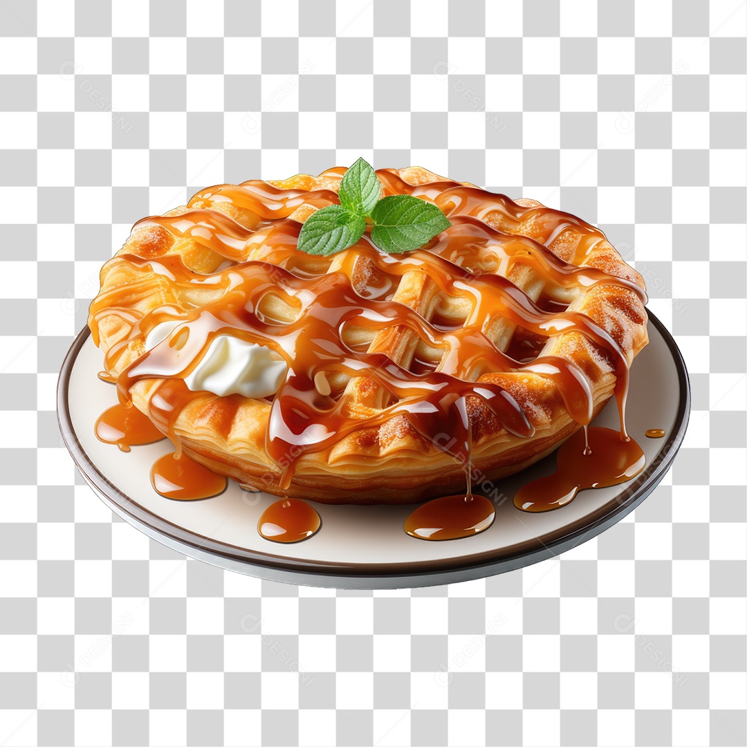 Torta em Bandeja Doces PNG Transparente