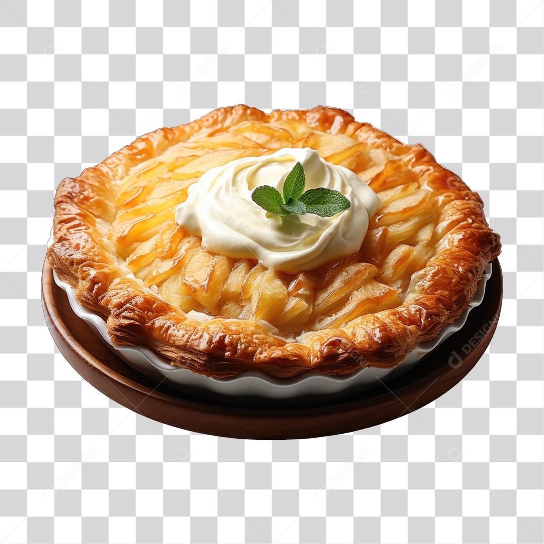 Torta em Bandeja Doces PNG Transparente