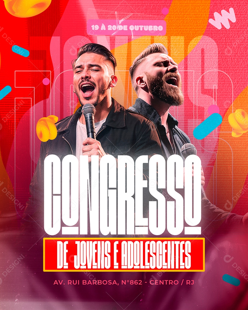 Social Media Flyer Gospel PSD Editável