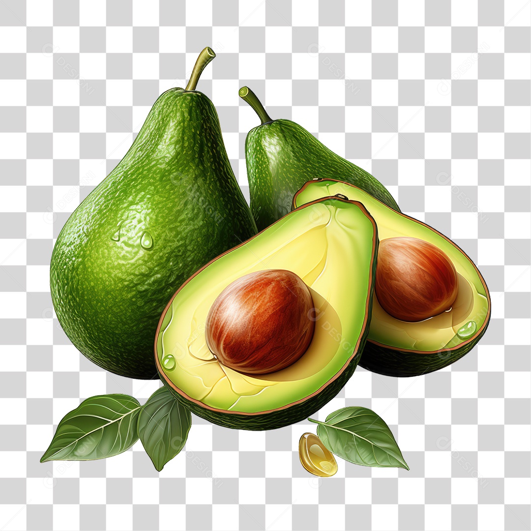 Fruta Abacate PNG Transparente