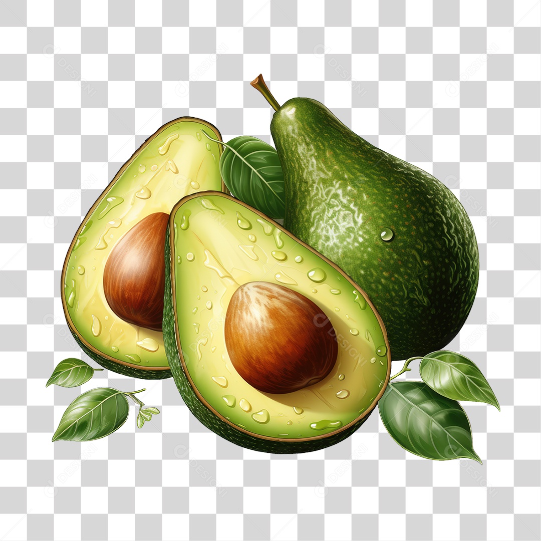 Fruta Abacate PNG Transparente