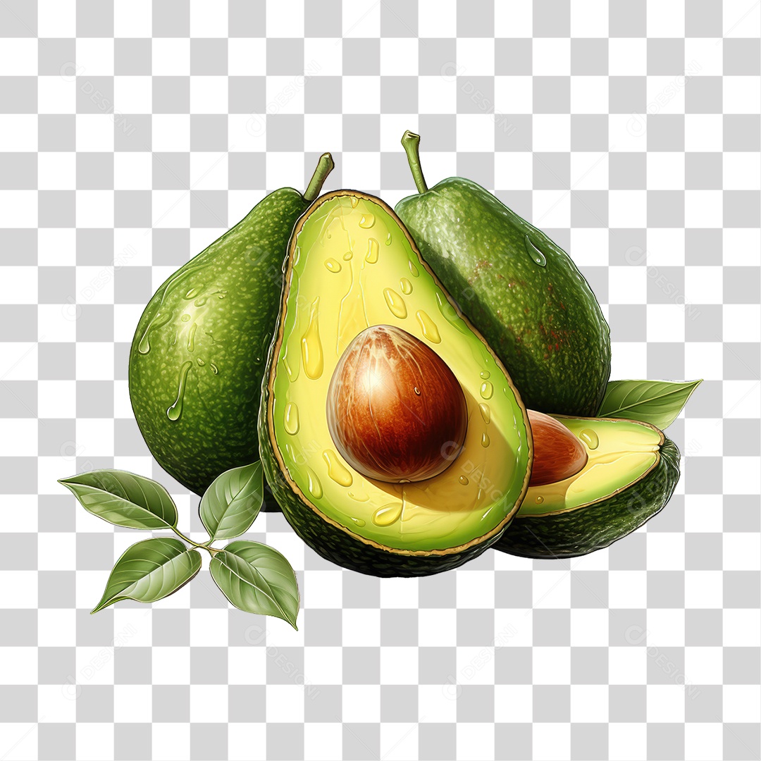 Fruta Abacate PNG Transparente