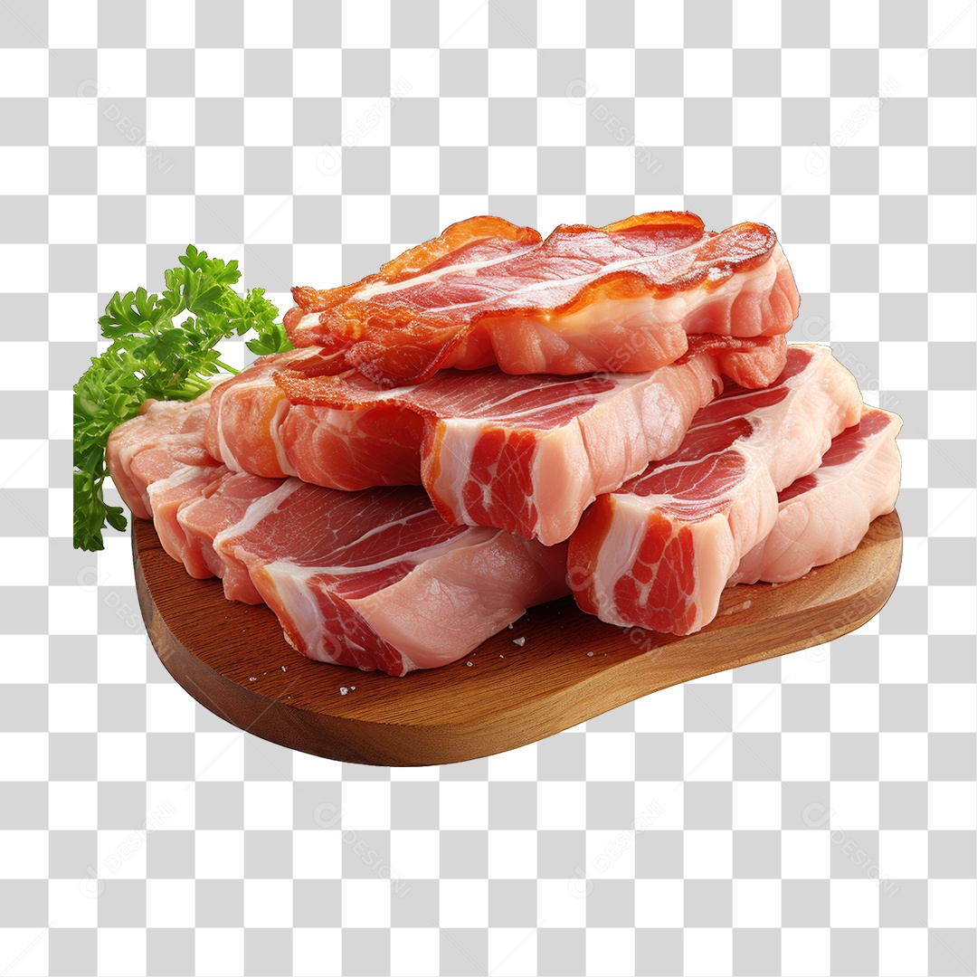 Pedaço de Bacon PNG Transparente