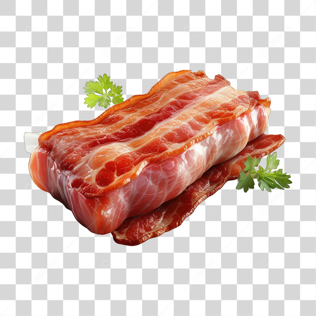 Pedaço de Bacon PNG Transparente