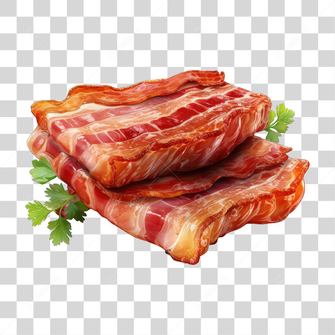 Pedaço de Bacon PNG Transparente