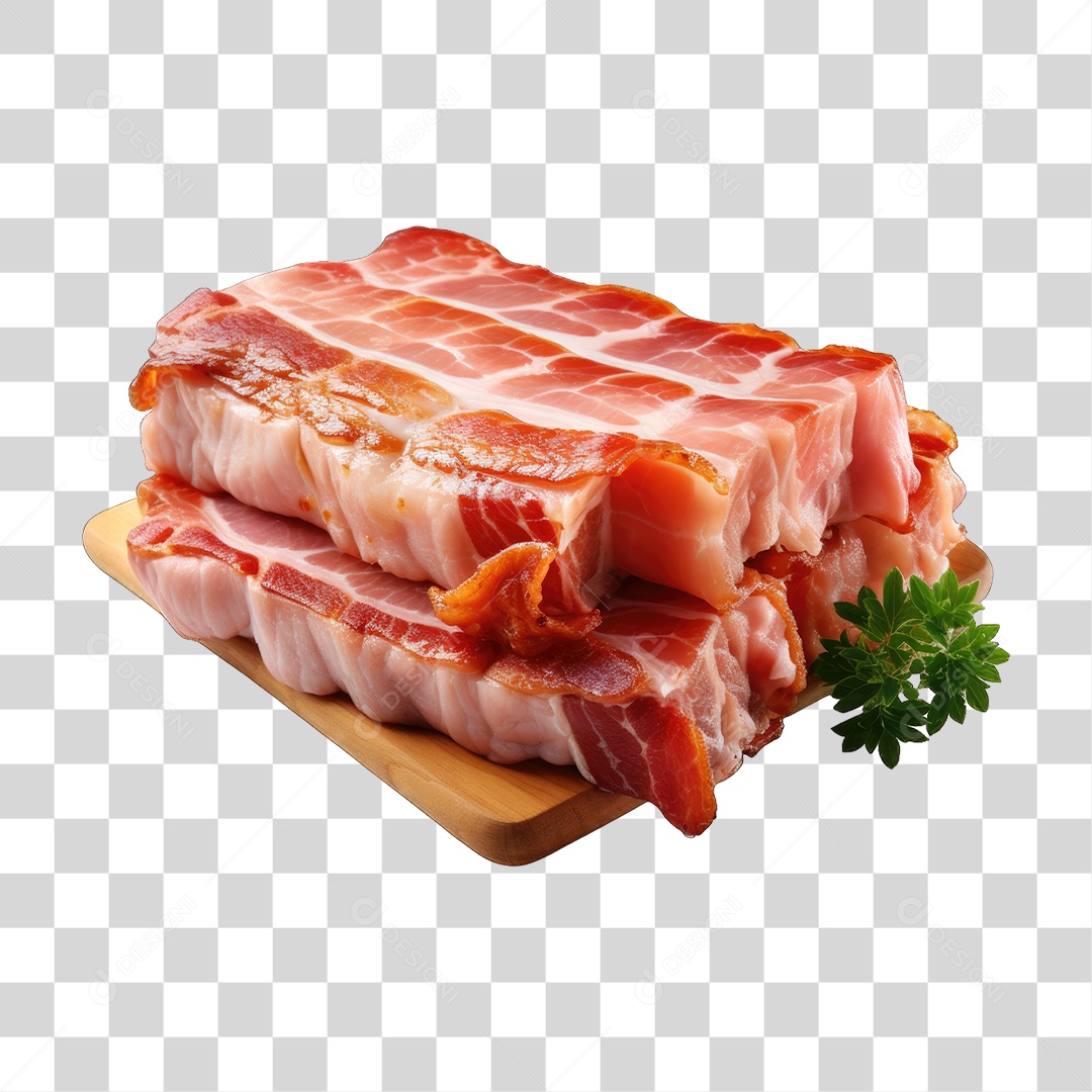Pedaço de Bacon PNG Transparente