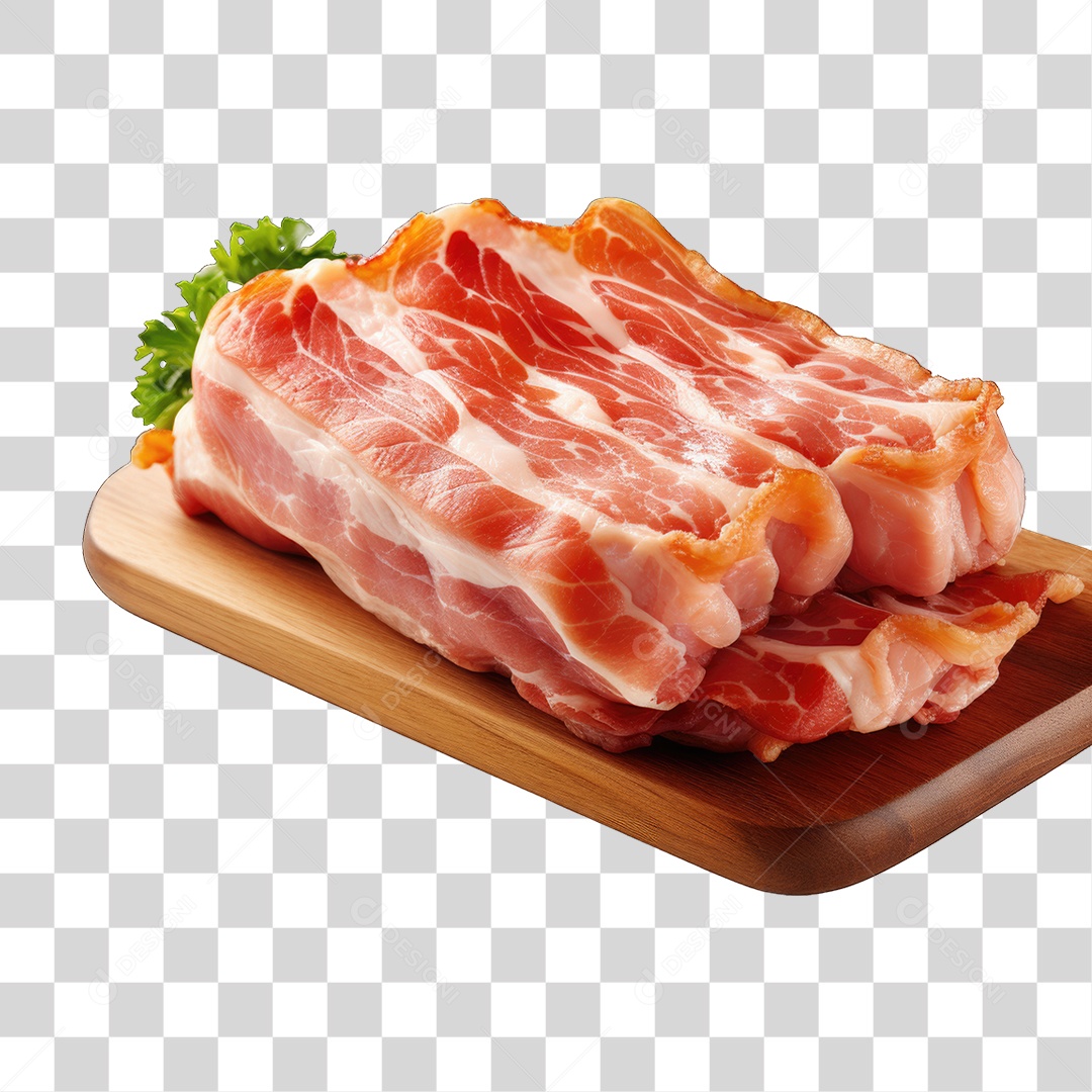 Pedaço de Bacon PNG Transparente