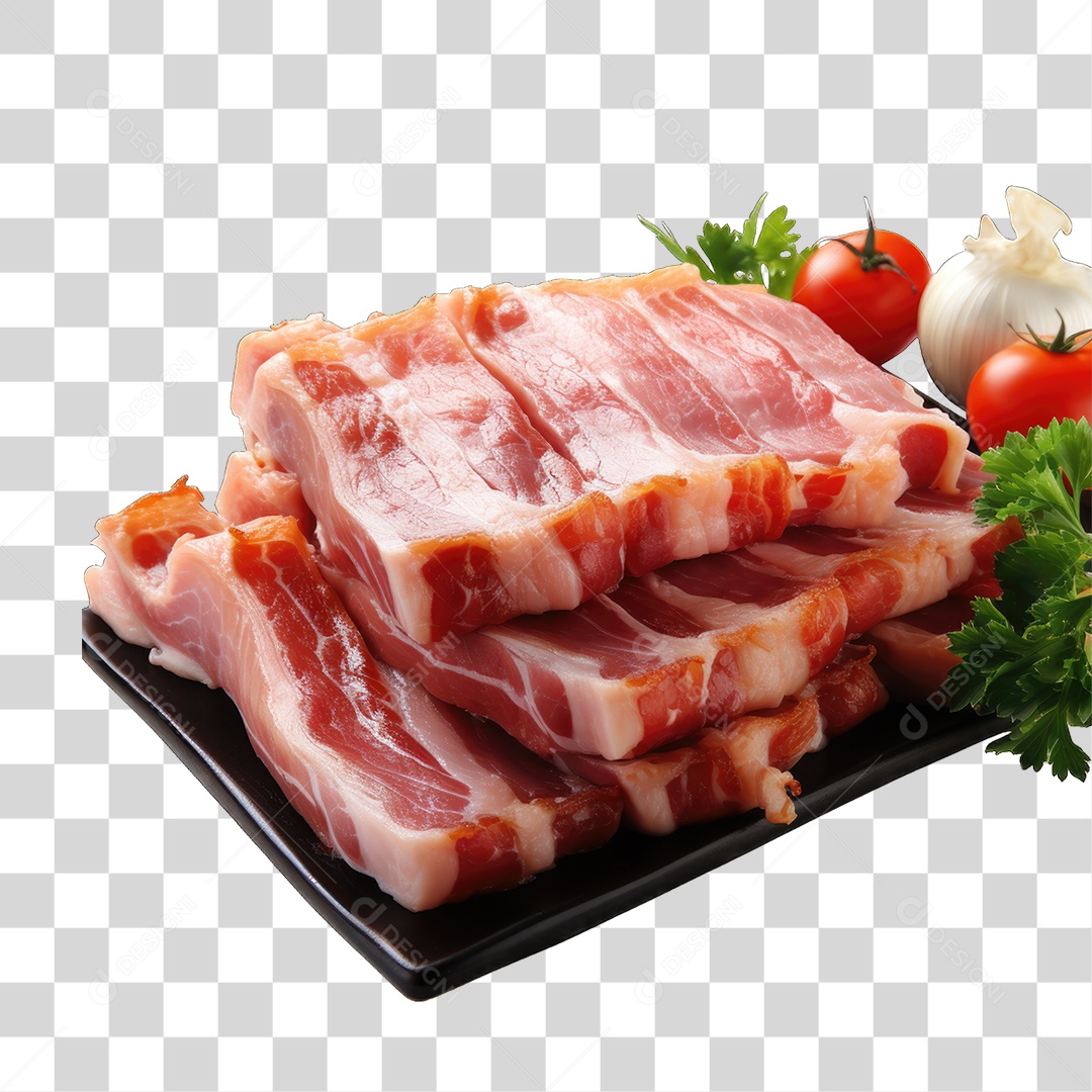 Pedaço de Bacon PNG Transparente