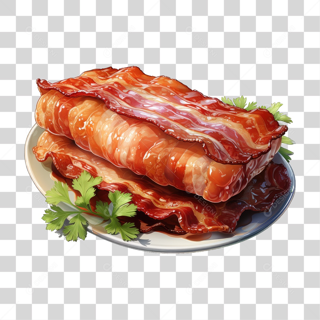 Pedaço de Bacon PNG Transparente