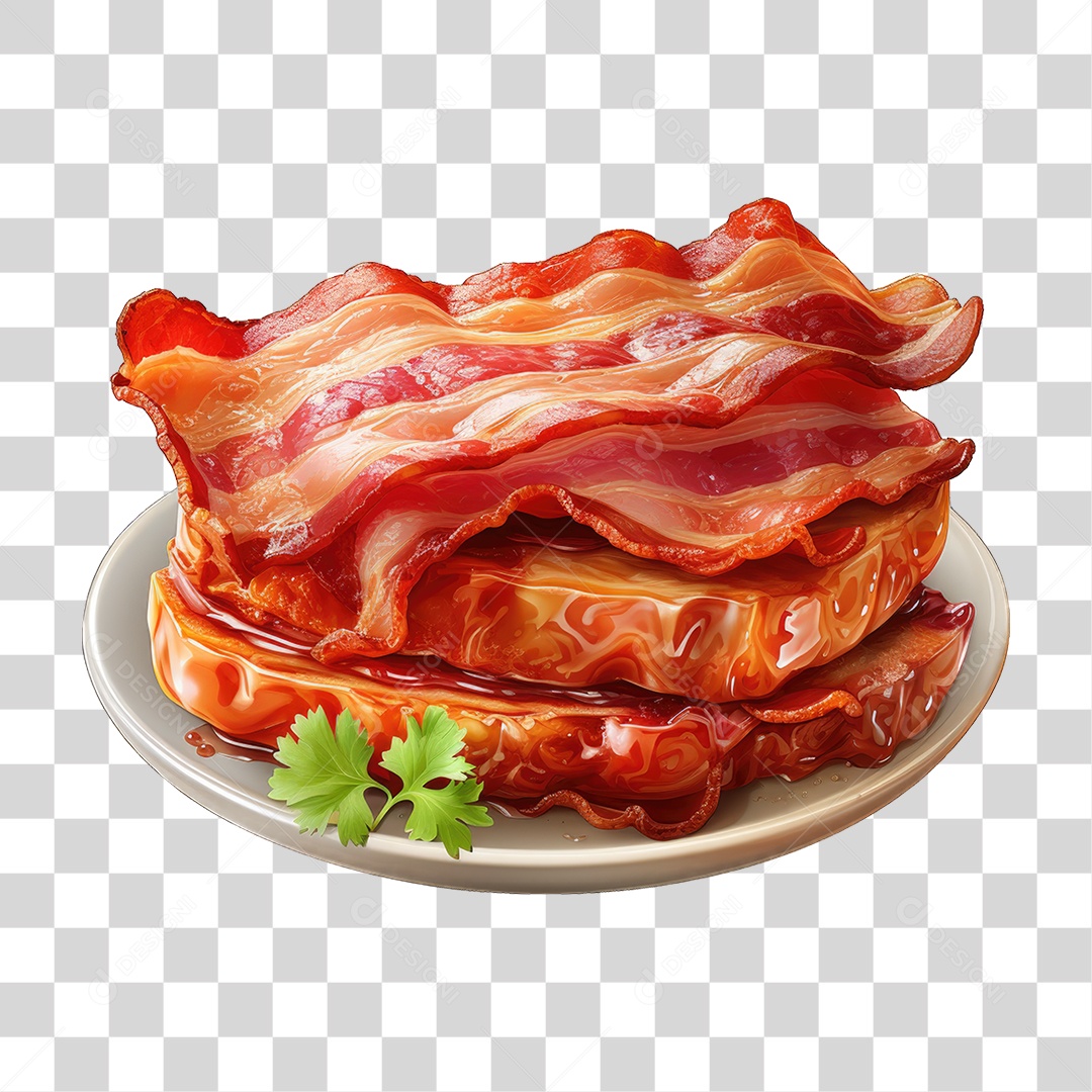 Pedaço de Bacon PNG Transparente