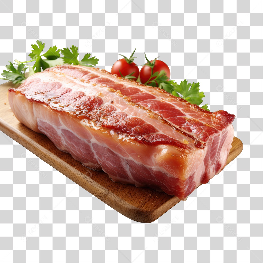 Fatia de Bacon PNG Transparente