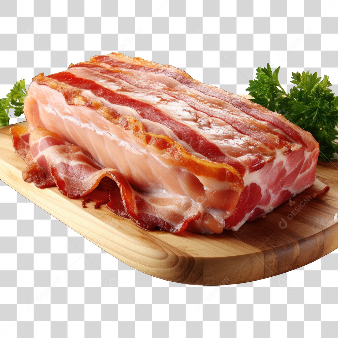Fatia de Bacon PNG Transparente