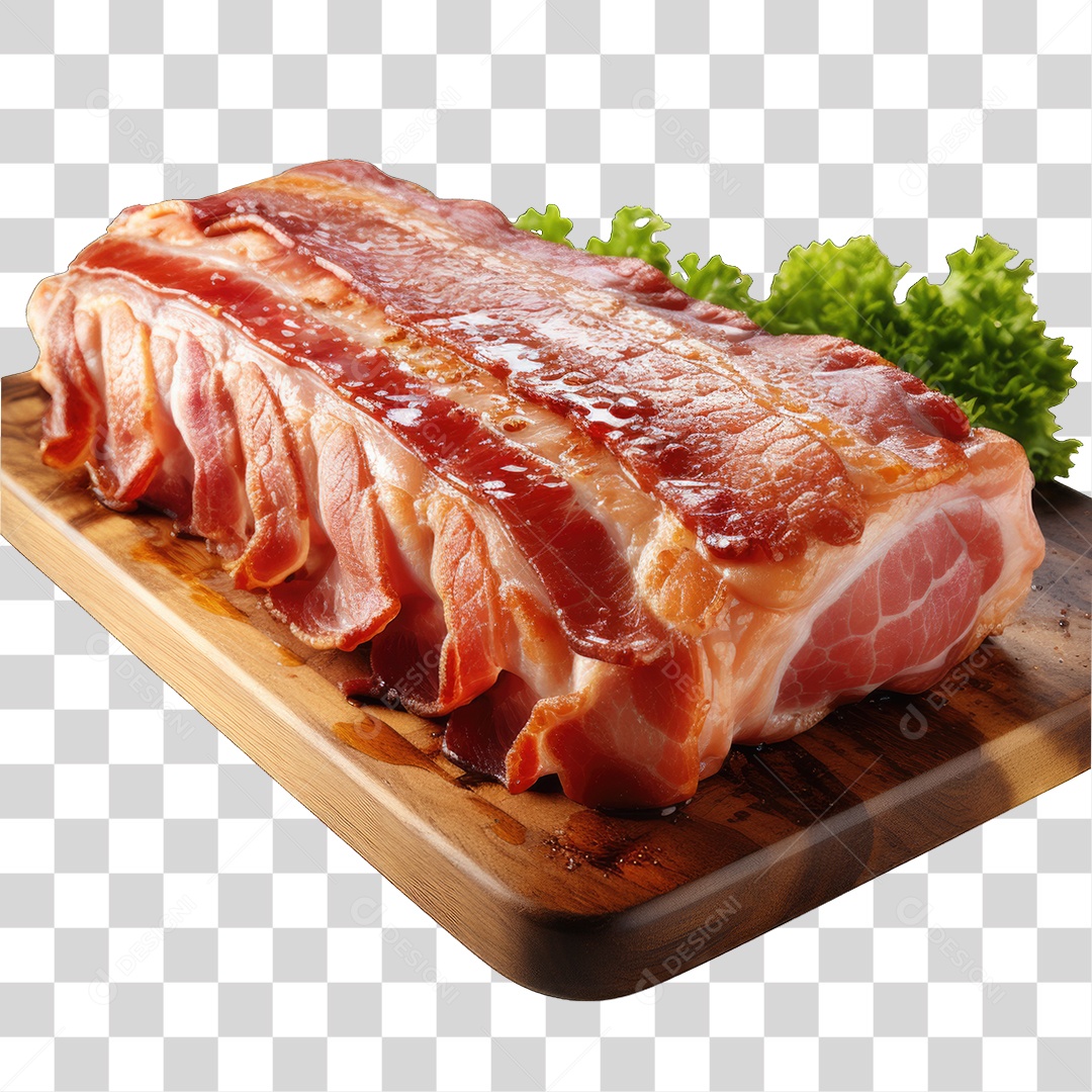Fatia de Bacon PNG Transparente