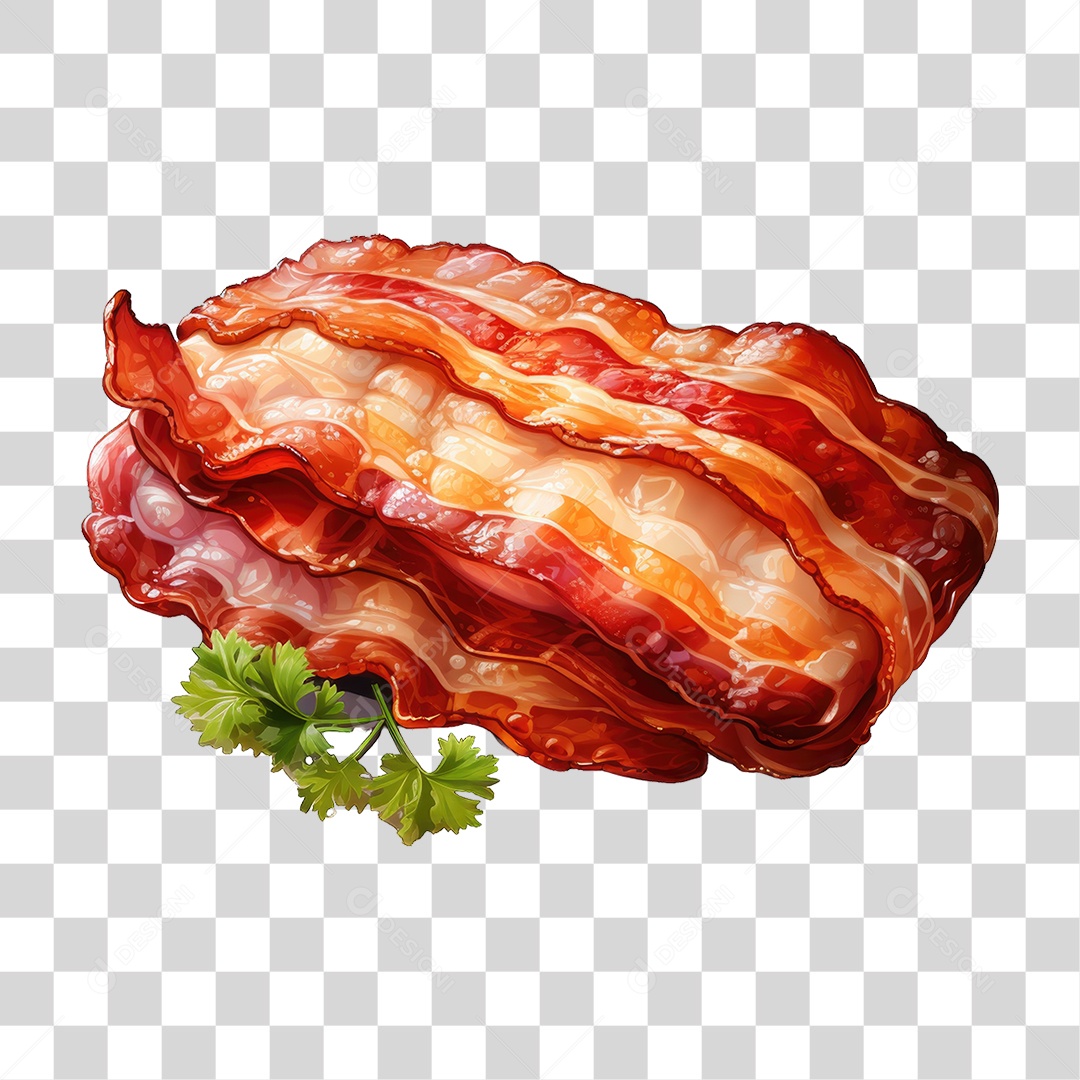 Pedaço de Bacon PNG Transparente