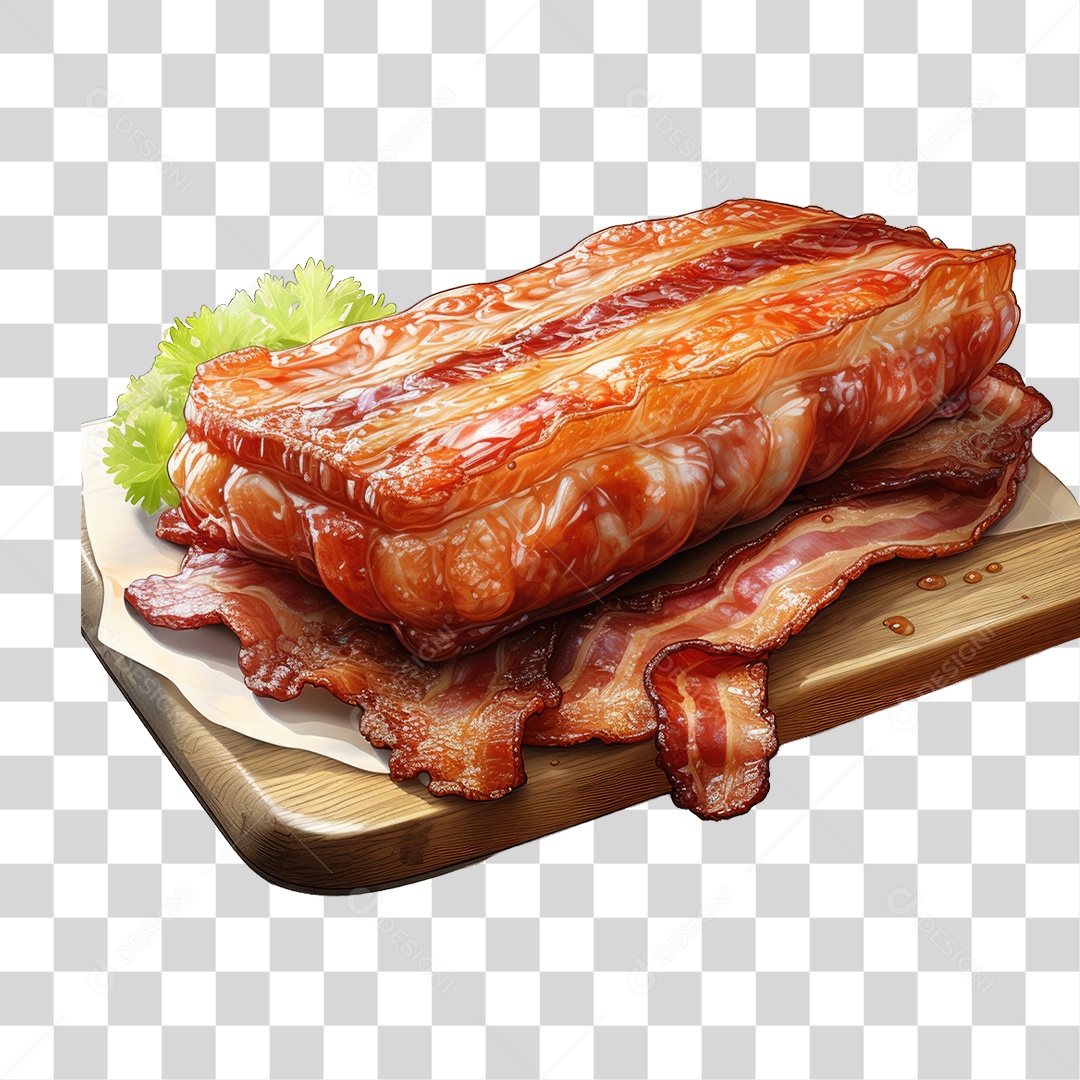 Pedaço de Bacon PNG Transparente