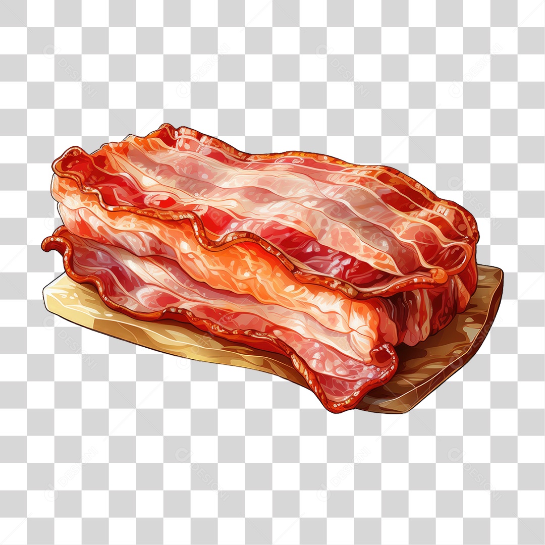 Pedaço de Bacon PNG Transparente