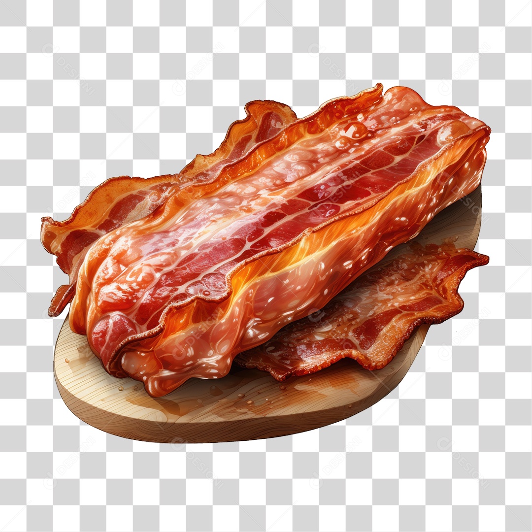 Pedaço de Bacon PNG Transparente