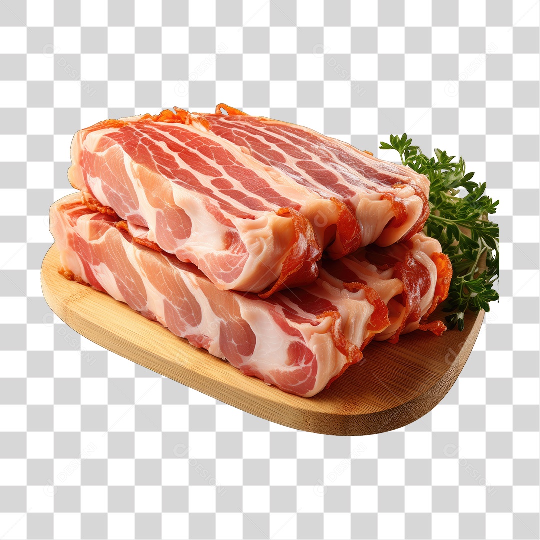 Fatia de Bacon PNG Transparente