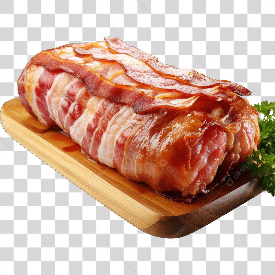 Fatia de Bacon PNG Transparente