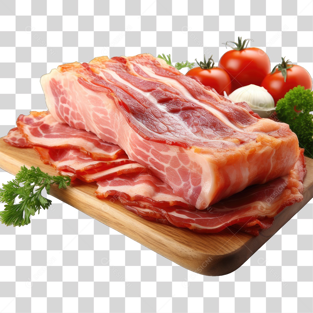 Fatia de Bacon PNG Transparente