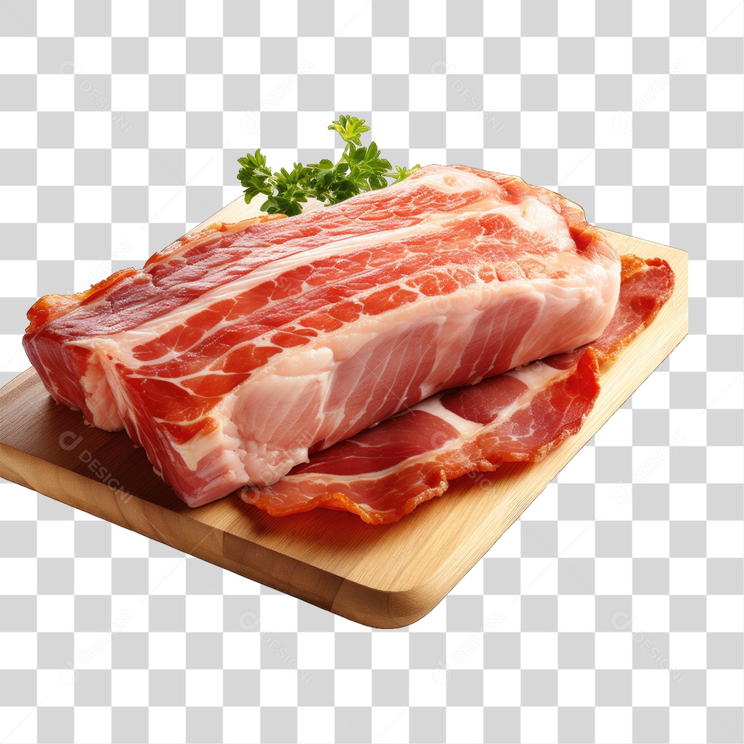 Fatia de Bacon PNG Transparente