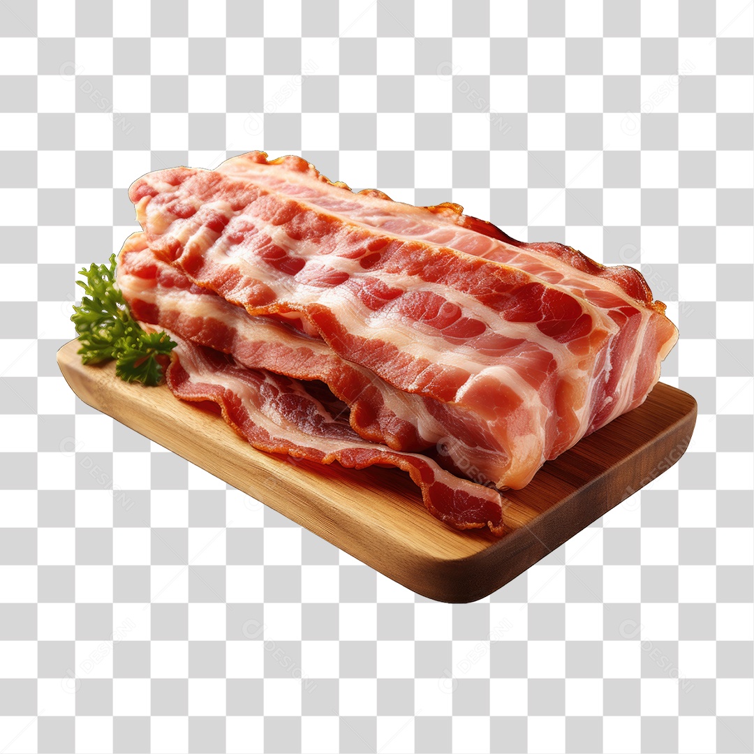 Fatia de Bacon PNG Transparente
