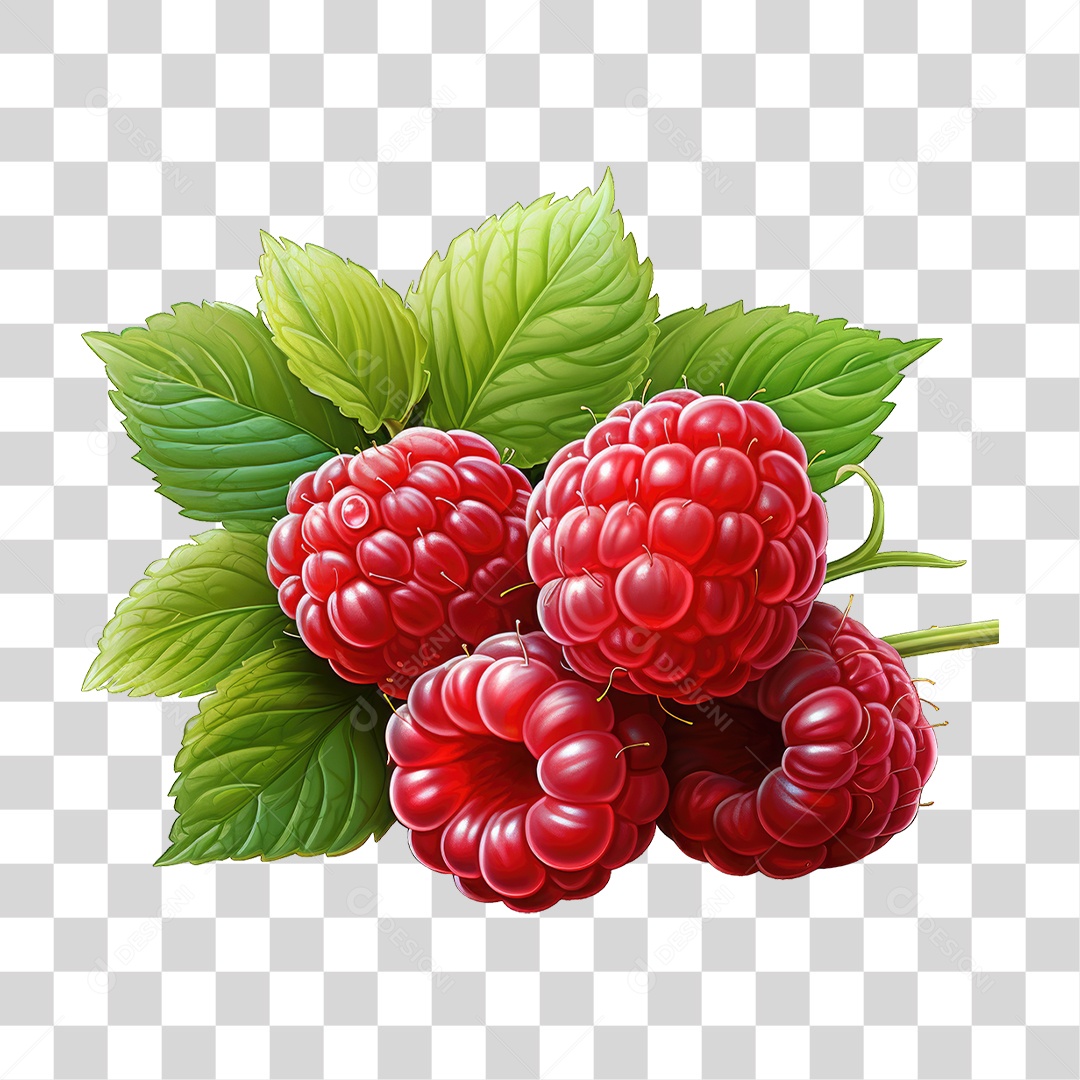 Framboesa Frutas PNG Transparente
