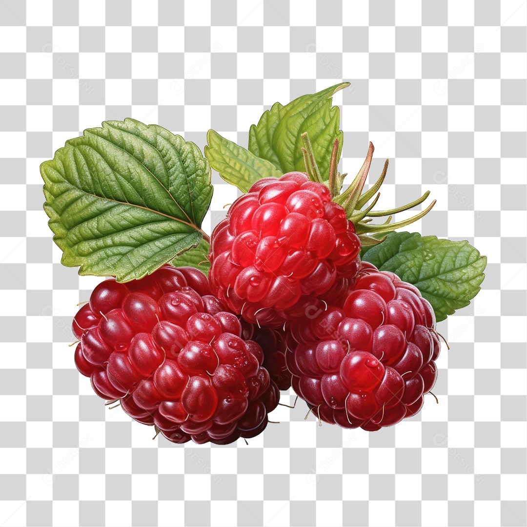 Framboesa Frutas PNG Transparente