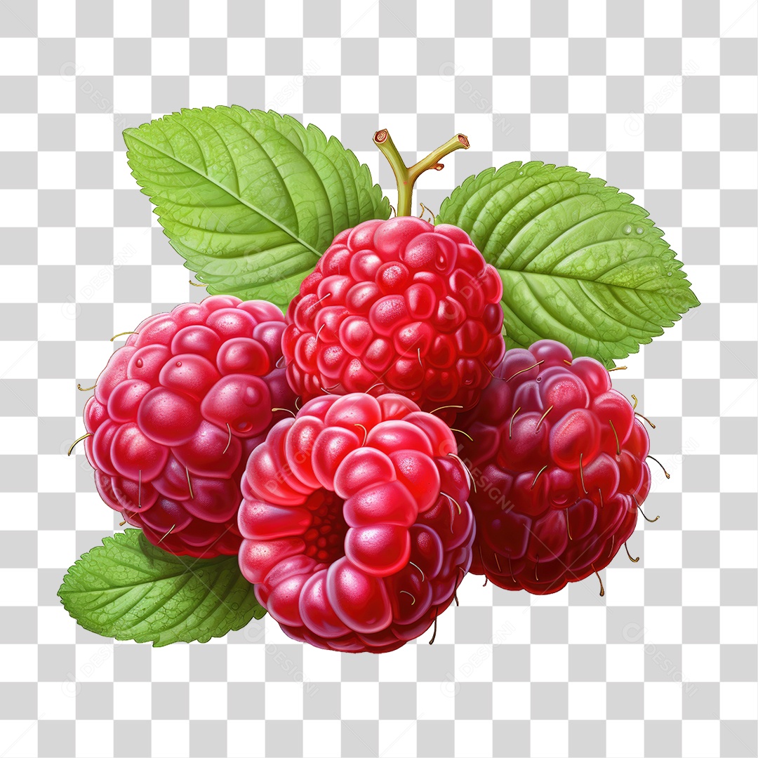 Framboesa Frutas PNG Transparente