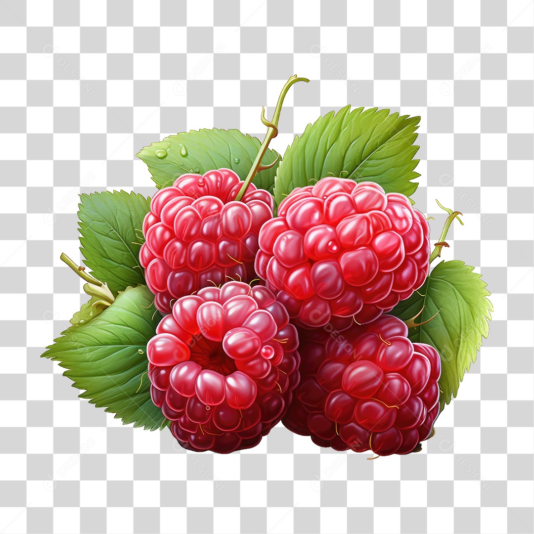 Framboesa Frutas PNG Transparente