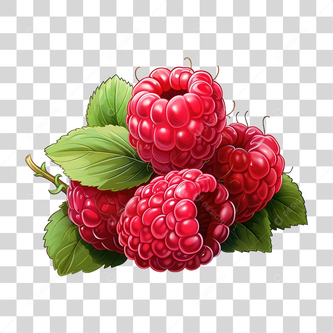 Framboesa Frutas PNG Transparente
