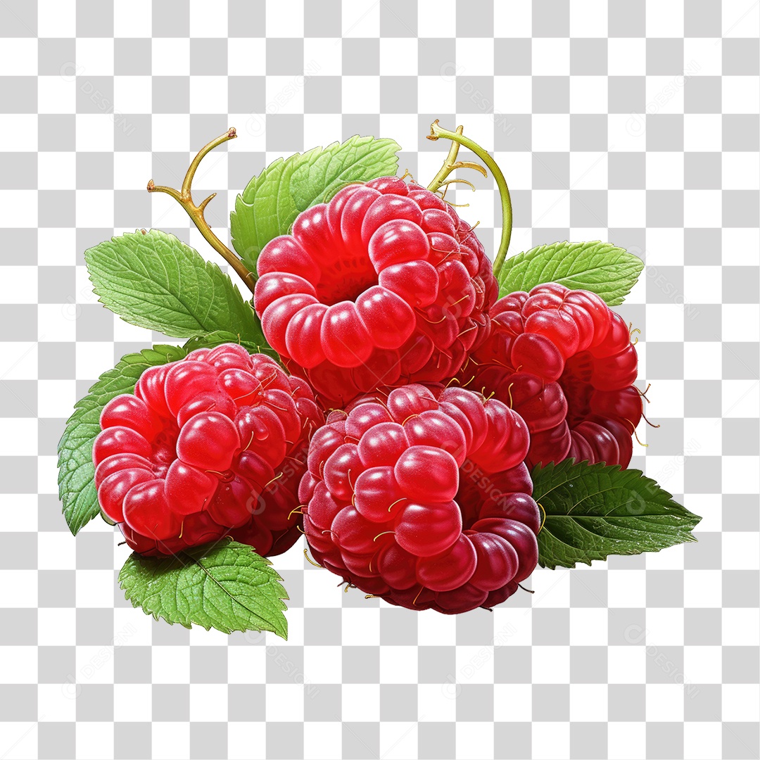Framboesa Frutas PNG Transparente