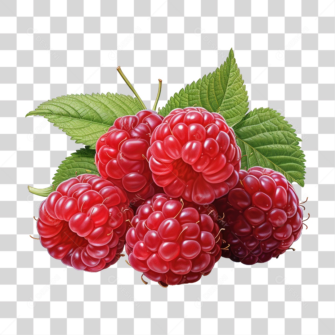 Framboesa Frutas PNG Transparente