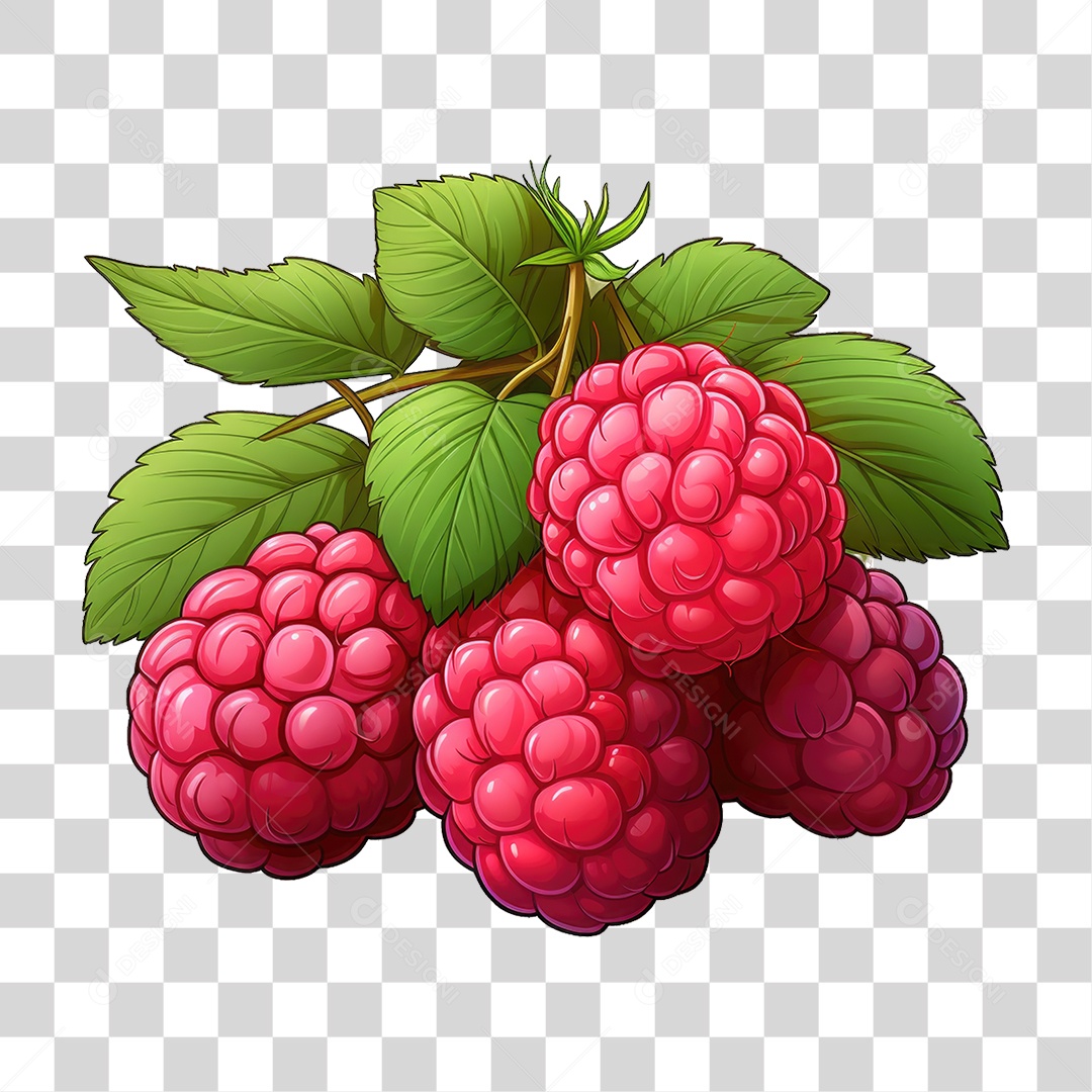Framboesa Frutas PNG Transparente
