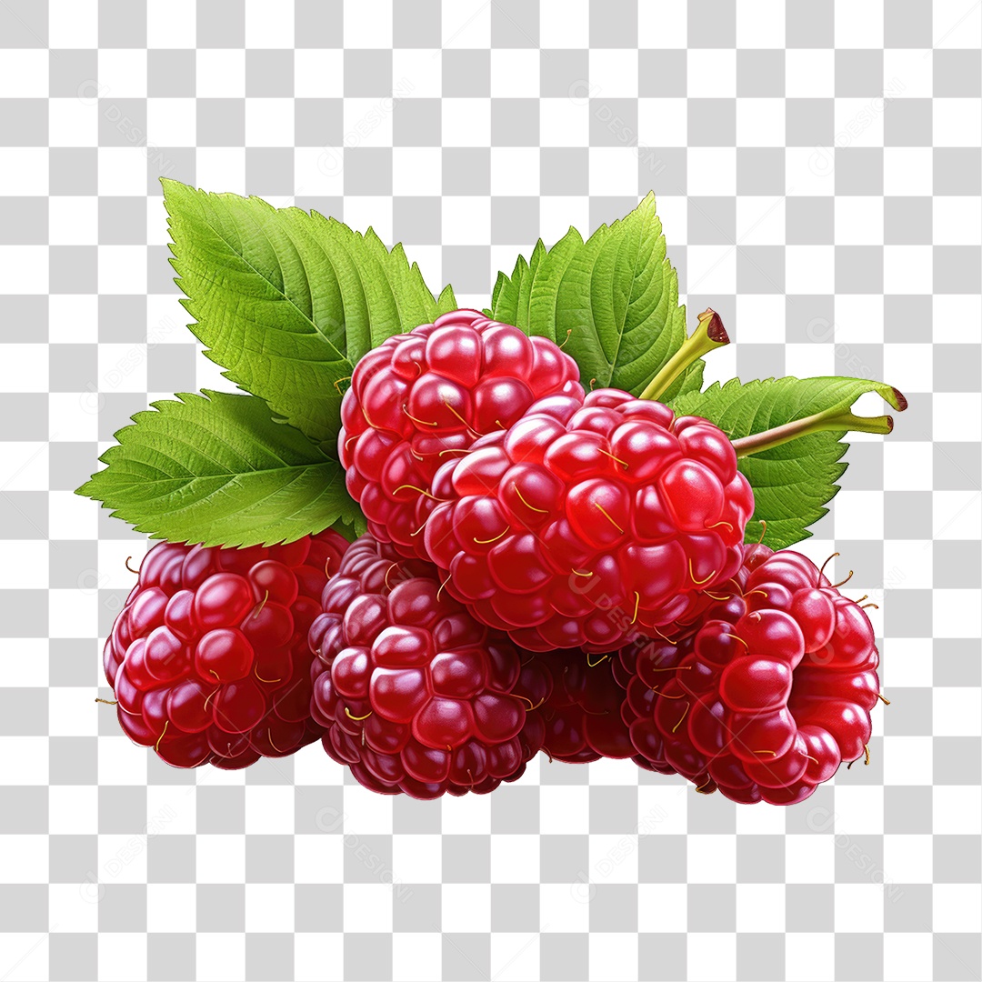 Framboesa Frutas PNG Transparente