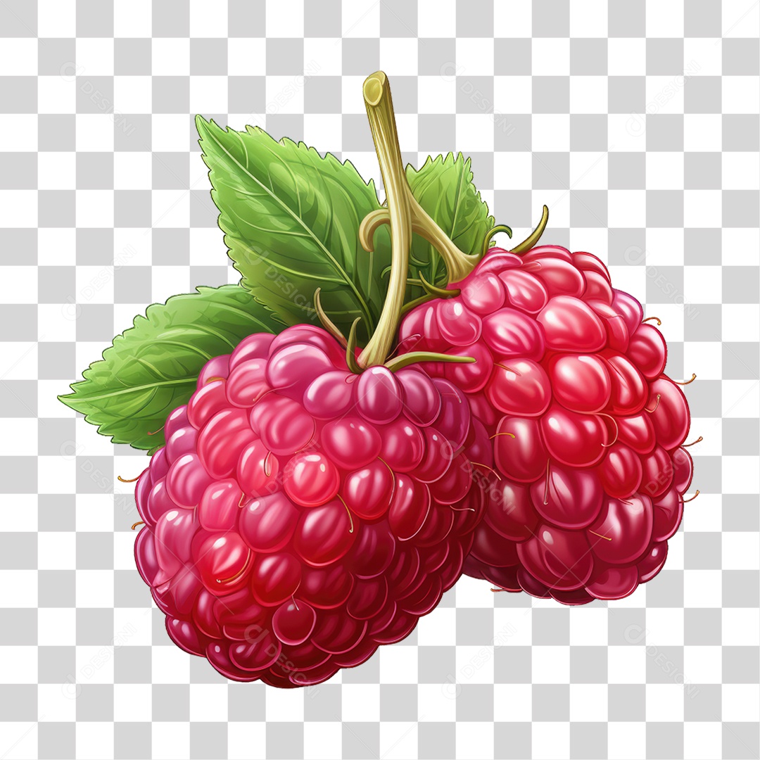 Framboesa Frutas PNG Transparente