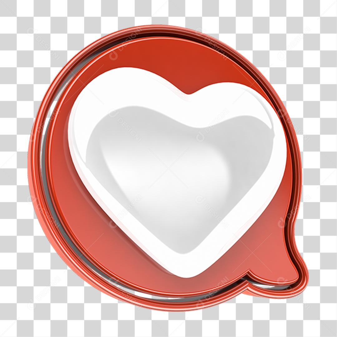 Ícone Mensagem Coração PNG Transparente